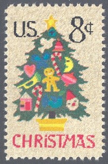 United States, 1973 Contemporary Christmas Stamp